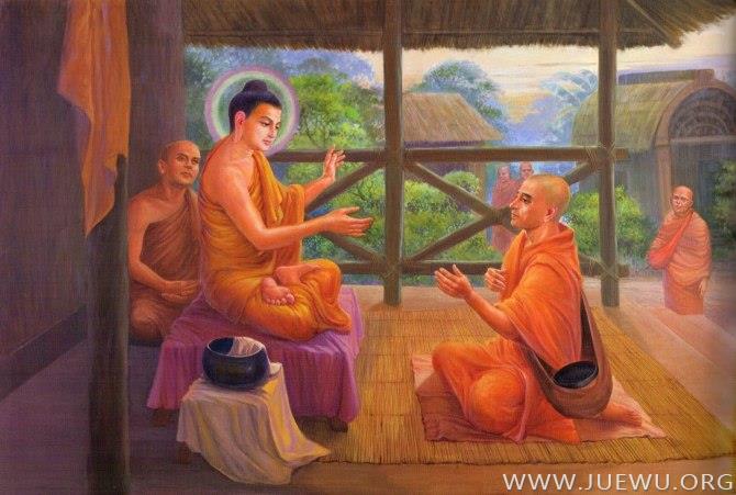 佛陀和一位尊者